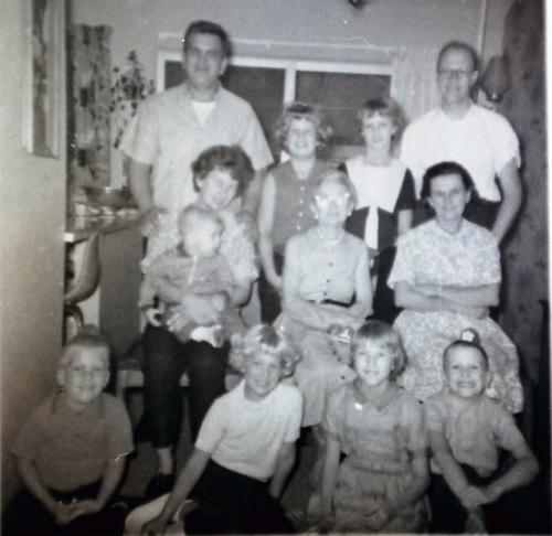 Anna Waag with Stockman and Beckman Kids, 1963