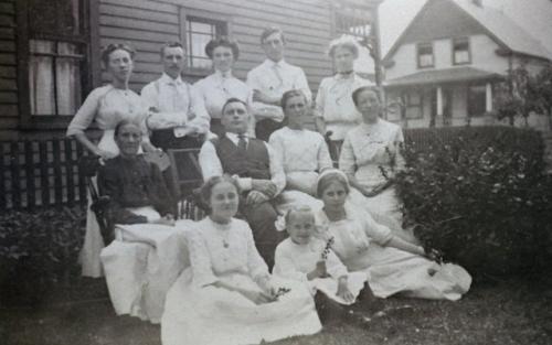 Brauer Family - Anna seated on ground, left 