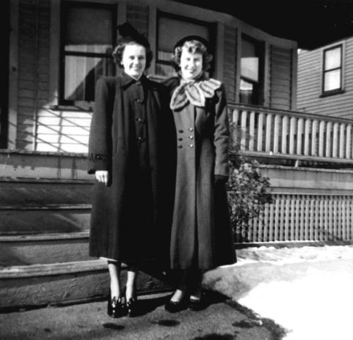 Doris and Marylin Waag around 1950