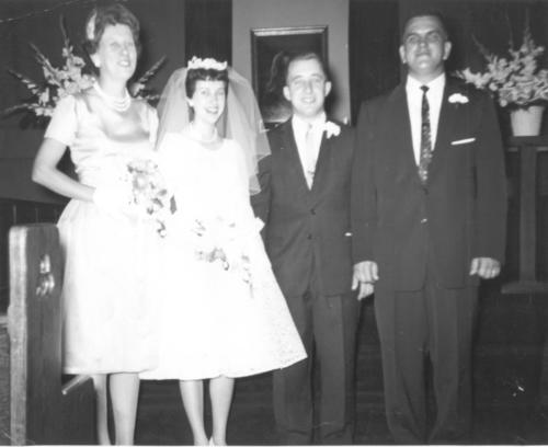 Rita and Gene (friends) wedding - Edward and Marylin Beckman as attendants