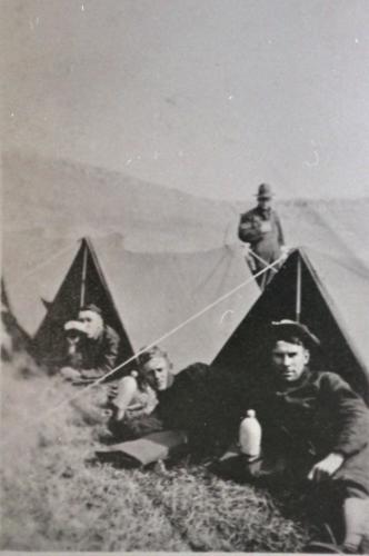 Carl  Beckman - WW1 - Men in Tents